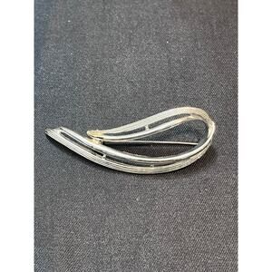 Vintage Sarah Coventry Silver Tone Modernist Brooch 2.5"